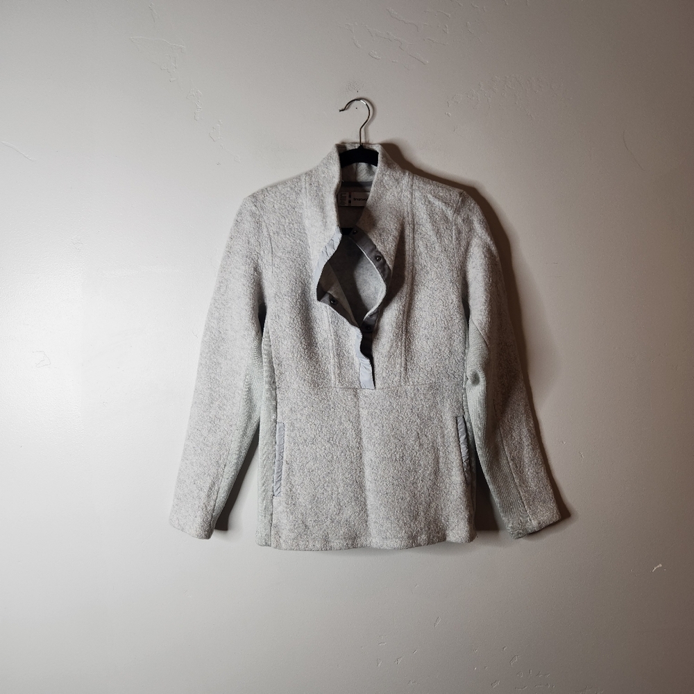 Smartwool Anchorline Sherpa Pullover Size Medium In Ash Heather